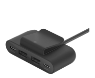 BELKIN Ładowarka 4-portowa 2x USB-C 2xA do 30W czarna BUZ001bt2MBKB7 - 1161335 - zdjęcie 1
